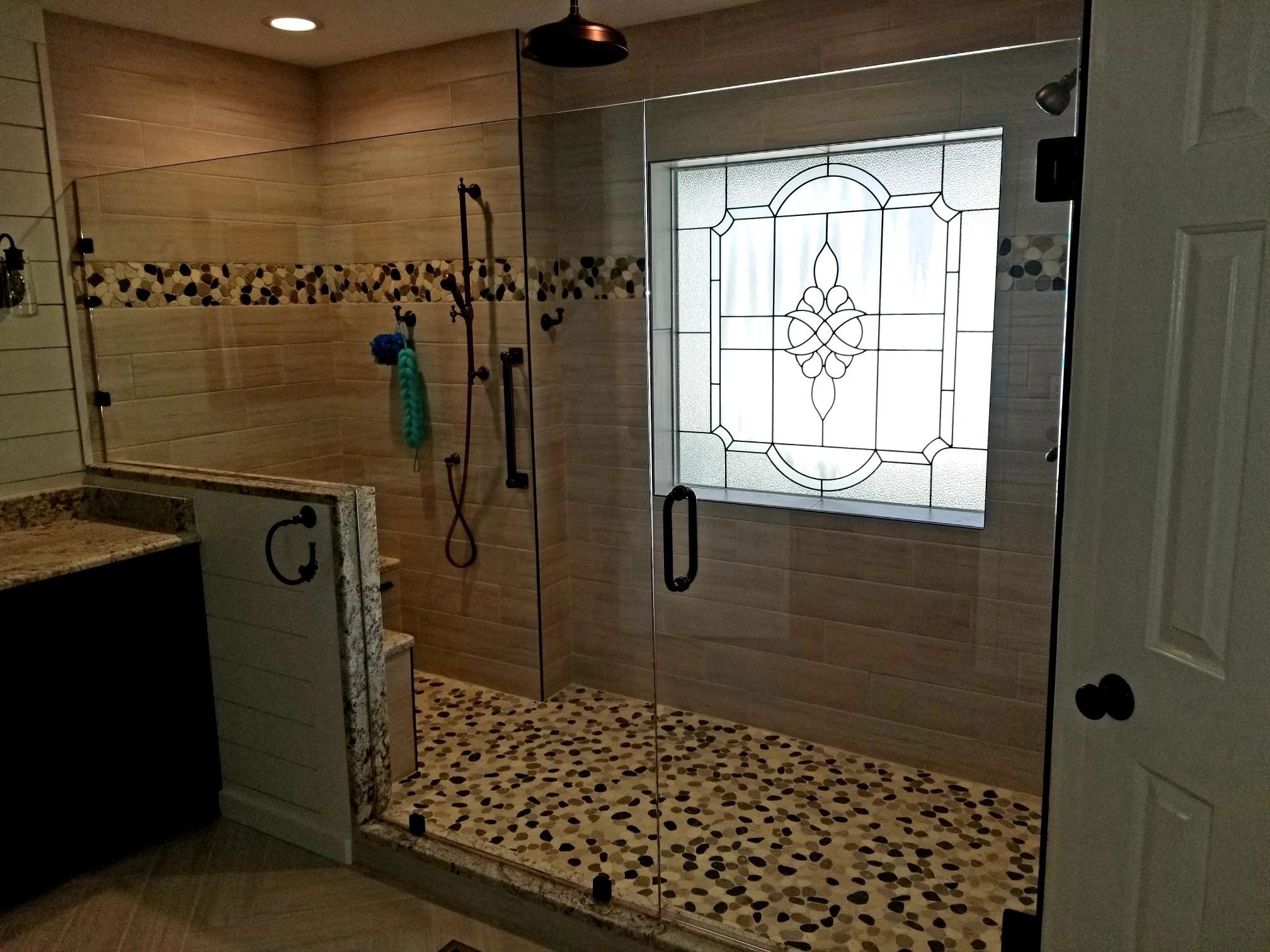Luxury bathroom shower enclosure